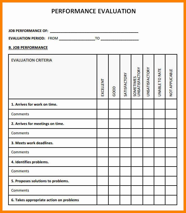Free Employee Evaluation form Template Best Of 5 Staff Supervision Template Free