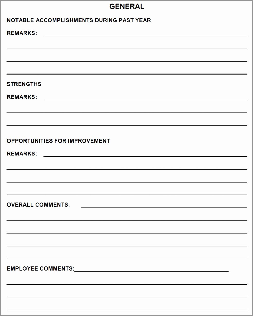 Free Employee Evaluation form Template Elegant 12 Staff Appraisal form Template Free Ytwio