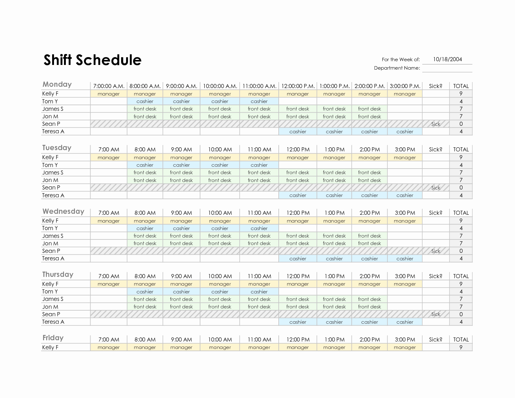 Free Employee Scheduling Template Lovely Employee Schedule Template