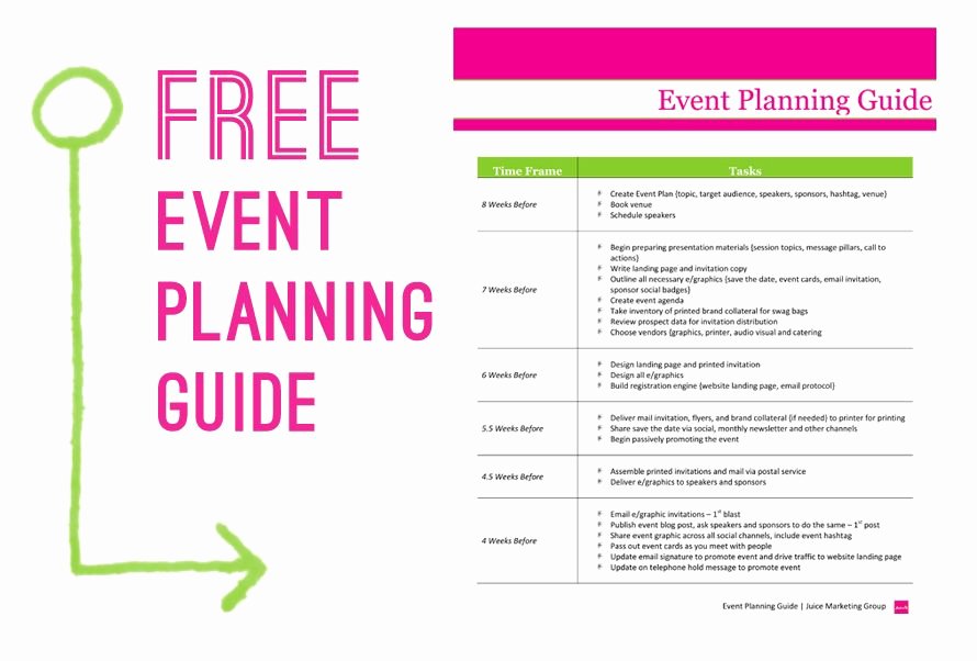 Free event Plan Template Best Of Free event Planning Template Via Juice Marketing Group