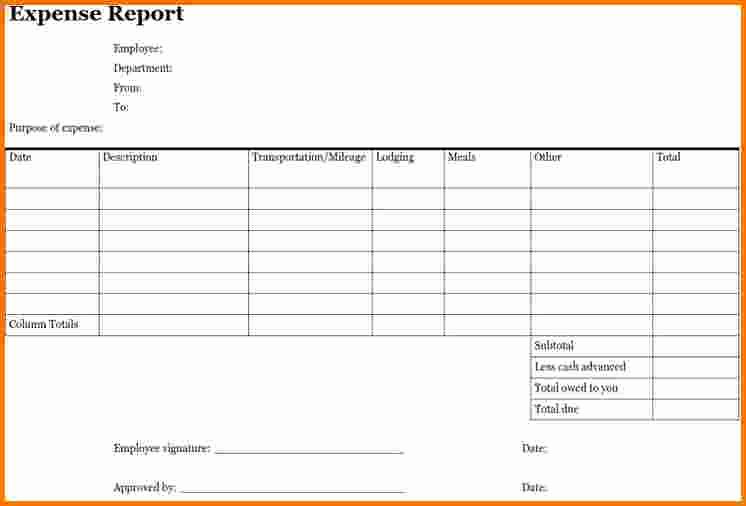 Free Excel Expense Report Template Inspirational Free Excel Monthly Expense Report Template Sample for