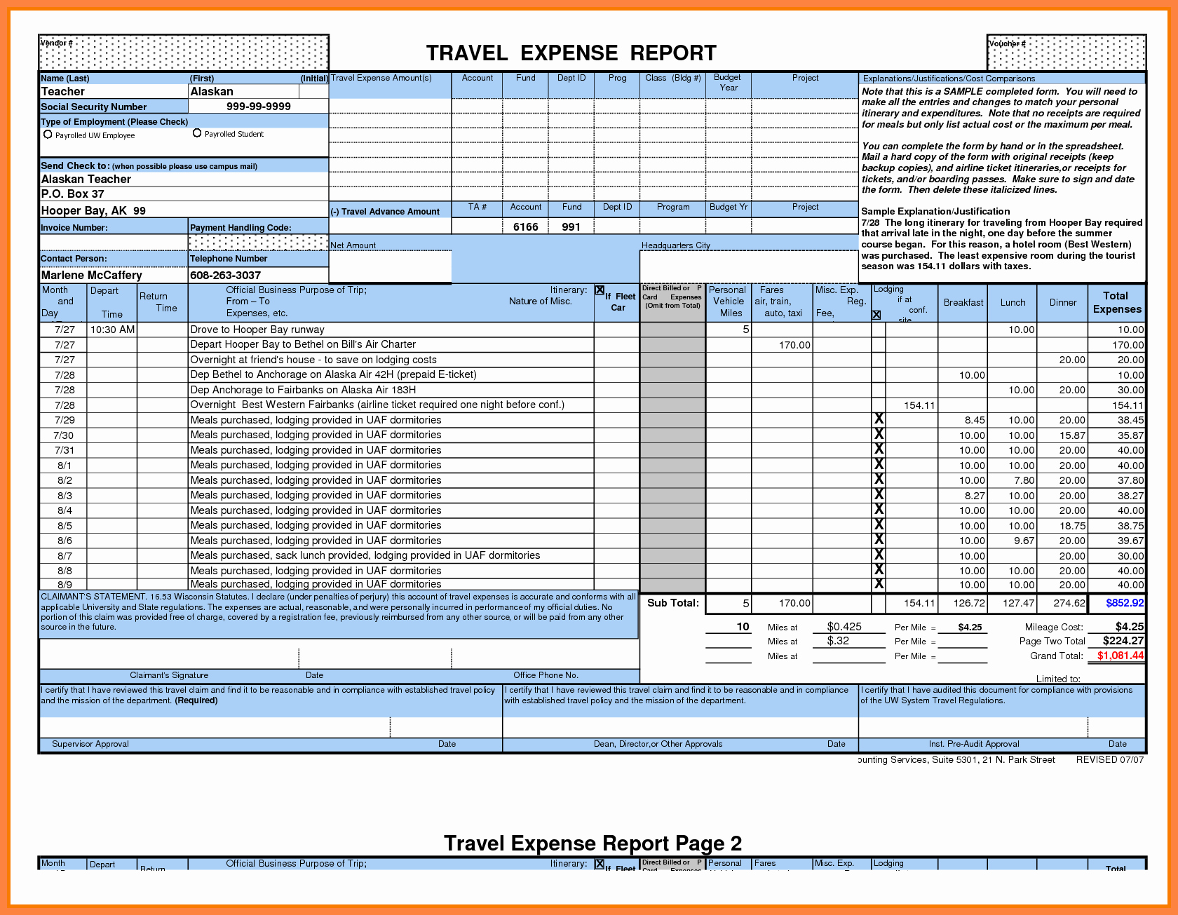 Free Excel Expense Report Template Unique 8 Microsoft Office Expense Report Template