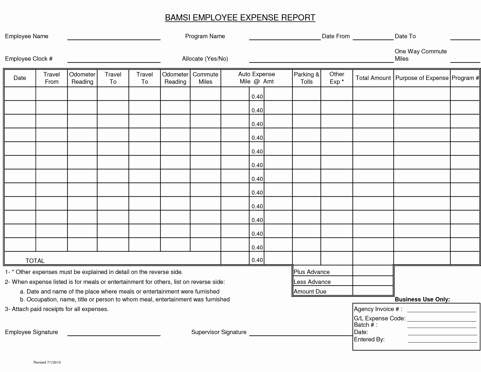 Free Expense Report Template Beautiful 6 Best Of Printable Blank Expense Report Blank