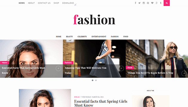 Free Fashion Blogger Template Beautiful Fashion Clean &amp; Responsive Blogger Template