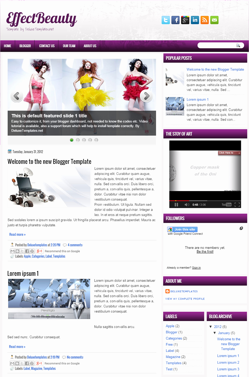 Free Fashion Blogger Template Inspirational Fashion Blog Website Templates &amp; themes
