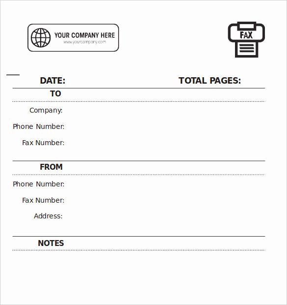 Free Fax Cover Page Template Beautiful 9 Blank Fax Cover Sheet Templates Free Sample Example
