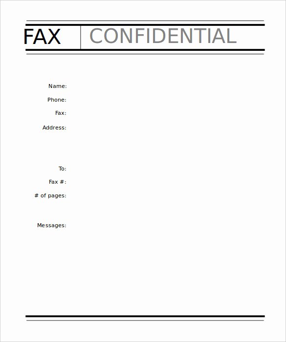 Free Fax Cover Page Template Inspirational 9 Professional Fax Cover Sheet Templates Free Sample