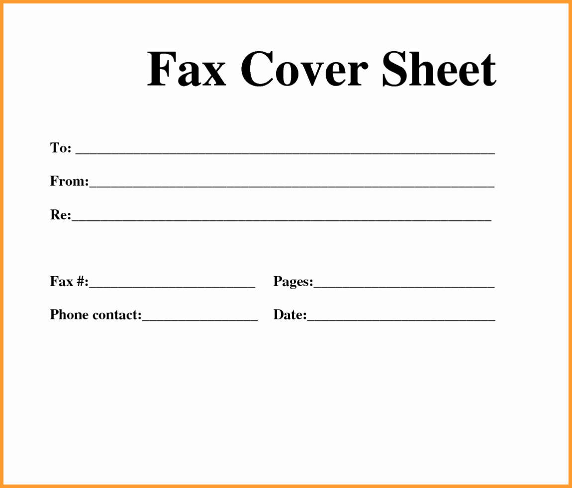 Free Fax Cover Page Template Luxury [free] Fax Cover Sheet Template