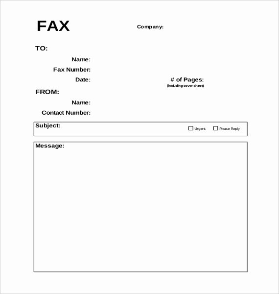 Free Fax Cover Page Template New 12 Fax Cover Templates – Free Sample Example format