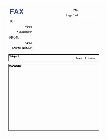 Free Fax Cover Page Template New Free Fax Cover Sheet Template Download