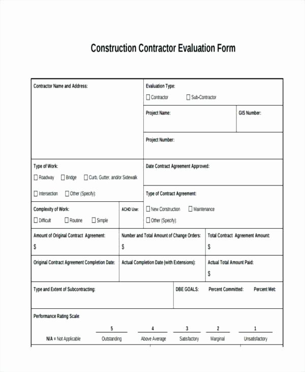 Free General Contractor Agreement Template Best Of General Contractor Contract General Construction Contract