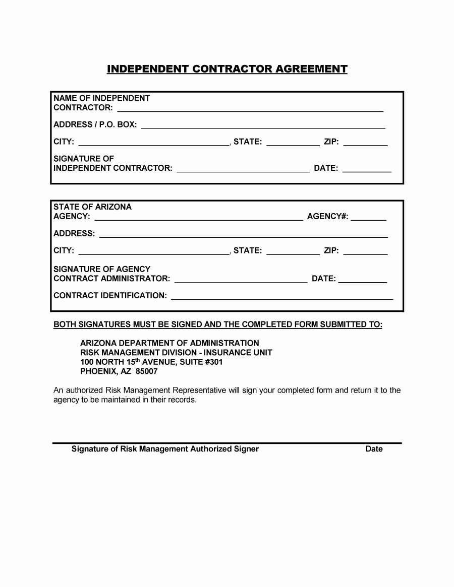 Free General Contractor Agreement Template New 50 Free Independent Contractor Agreement forms &amp; Templates