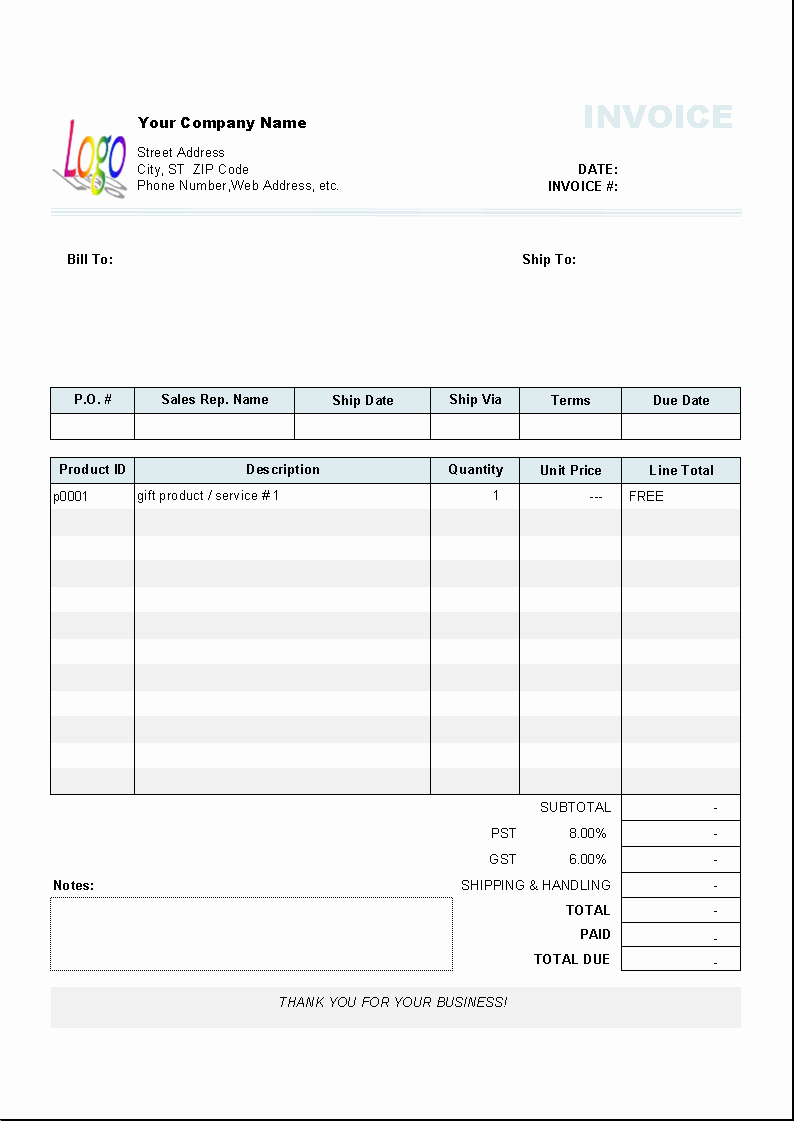 Free Handyman Invoice Template New Show Word Free for Gifts Uniform Invoice software