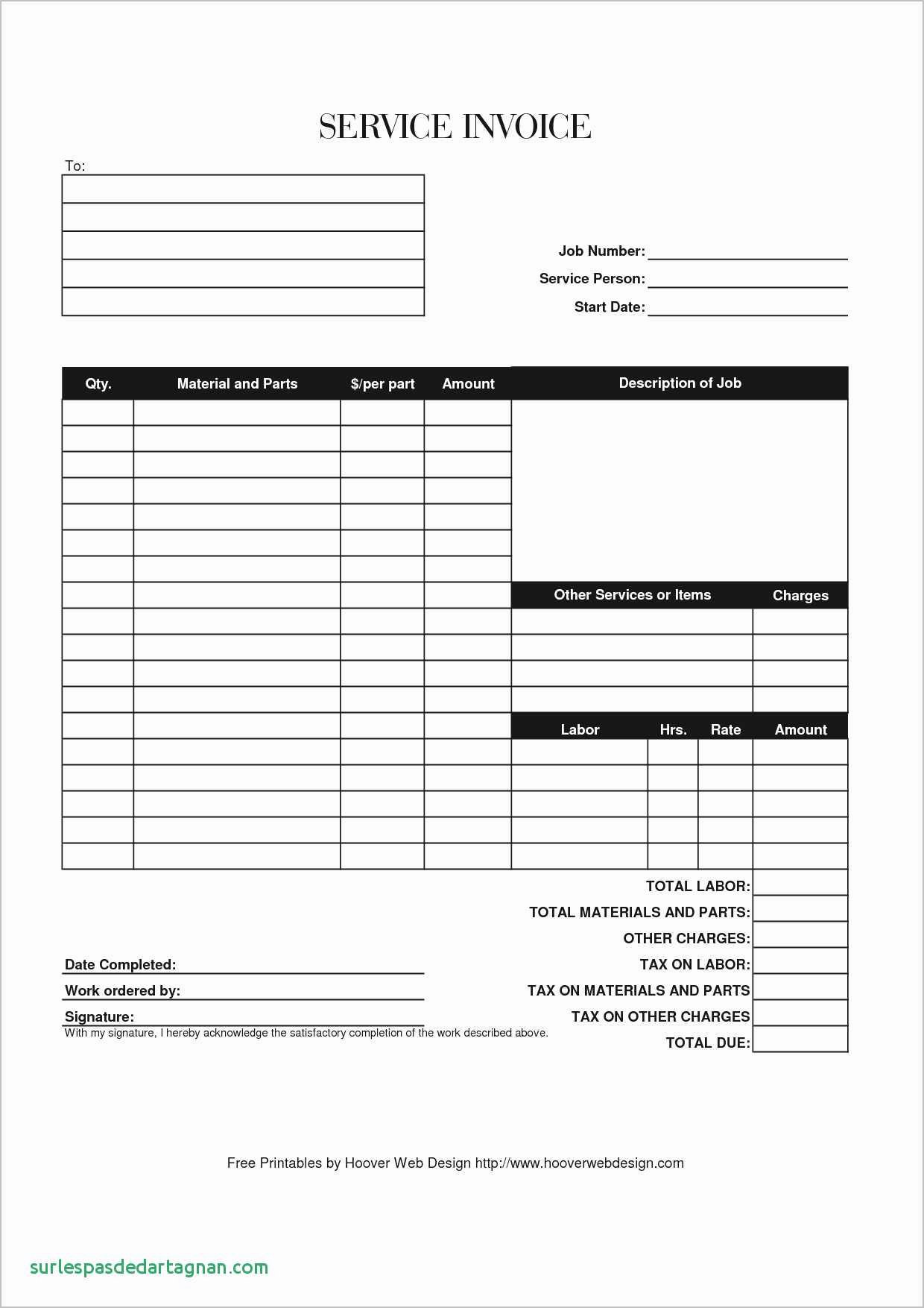 Free Hvac Invoice Template Beautiful Hvac Invoice Template Examples Free forms Excel Service