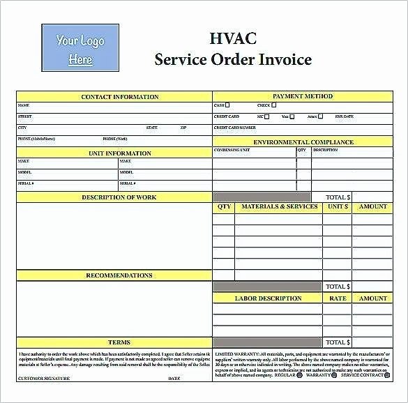Free Hvac Invoice Template Best Of Hvac Invoices Template – Royaleducationfo