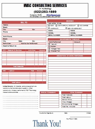 Free Hvac Invoice Template Lovely 1000 Images About Hvac Invoice Templates On Pinterest