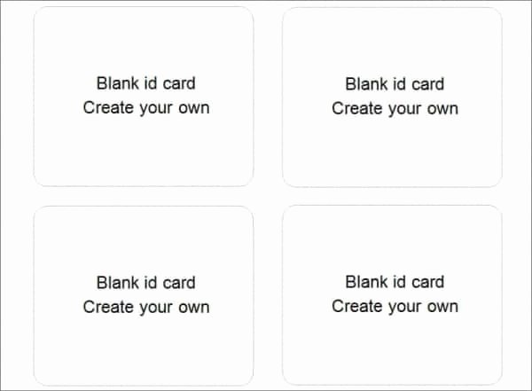 Free Id Card Template Word Fresh 40 Blank Id Card Templates Psd Ai Vector Eps Doc
