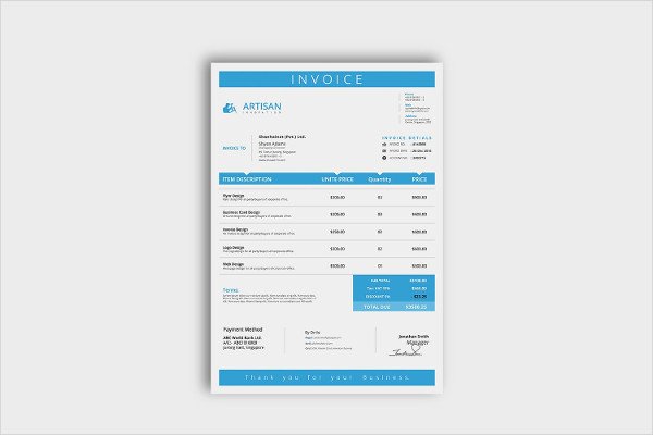 Free Indesign Invoice Template Lovely 23 Business Invoice Templates Psd Word Pdf Documents