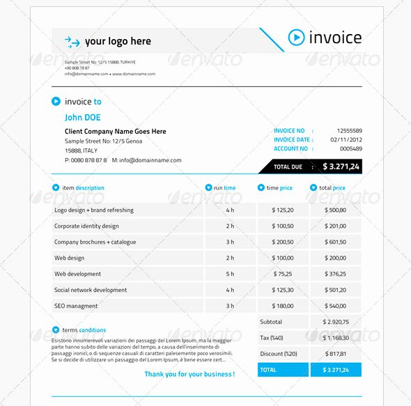 Free Indesign Invoice Template Unique 21 Useful Invoice Indesign Templates – Design Freebies