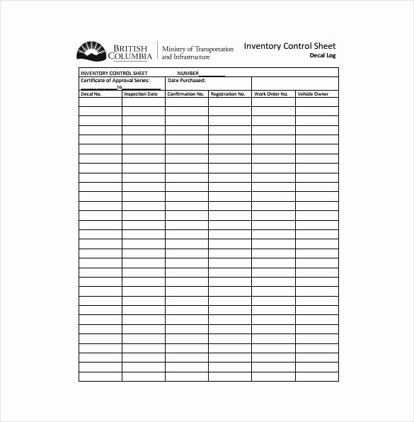 Free Inventory Spreadsheet Template Lovely Inventory Sheet Template 14 Free Excel Pdf Documents