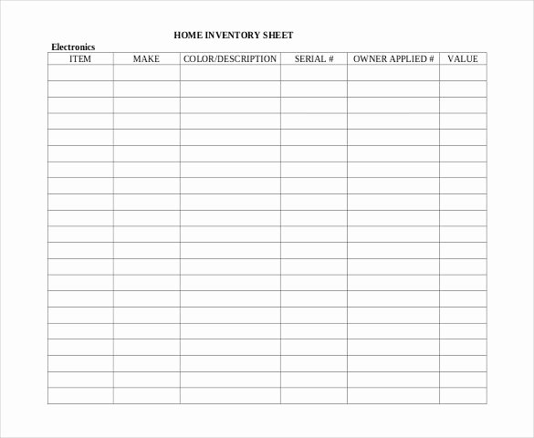 Free Inventory Spreadsheet Template Unique Inventory Spreadsheet Template 48 Free Word Excel