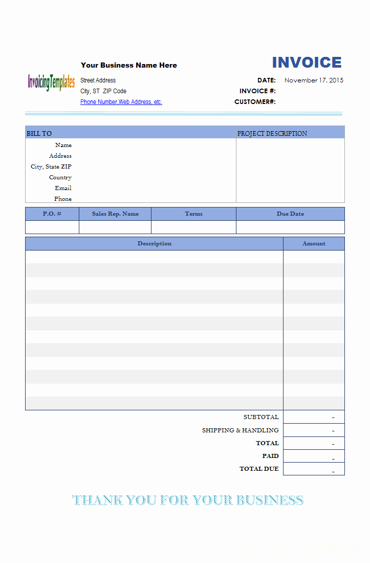 Free Invoice Receipt Template Best Of Blank Cash Receipt Free Invoice Templates for Excel Pdf