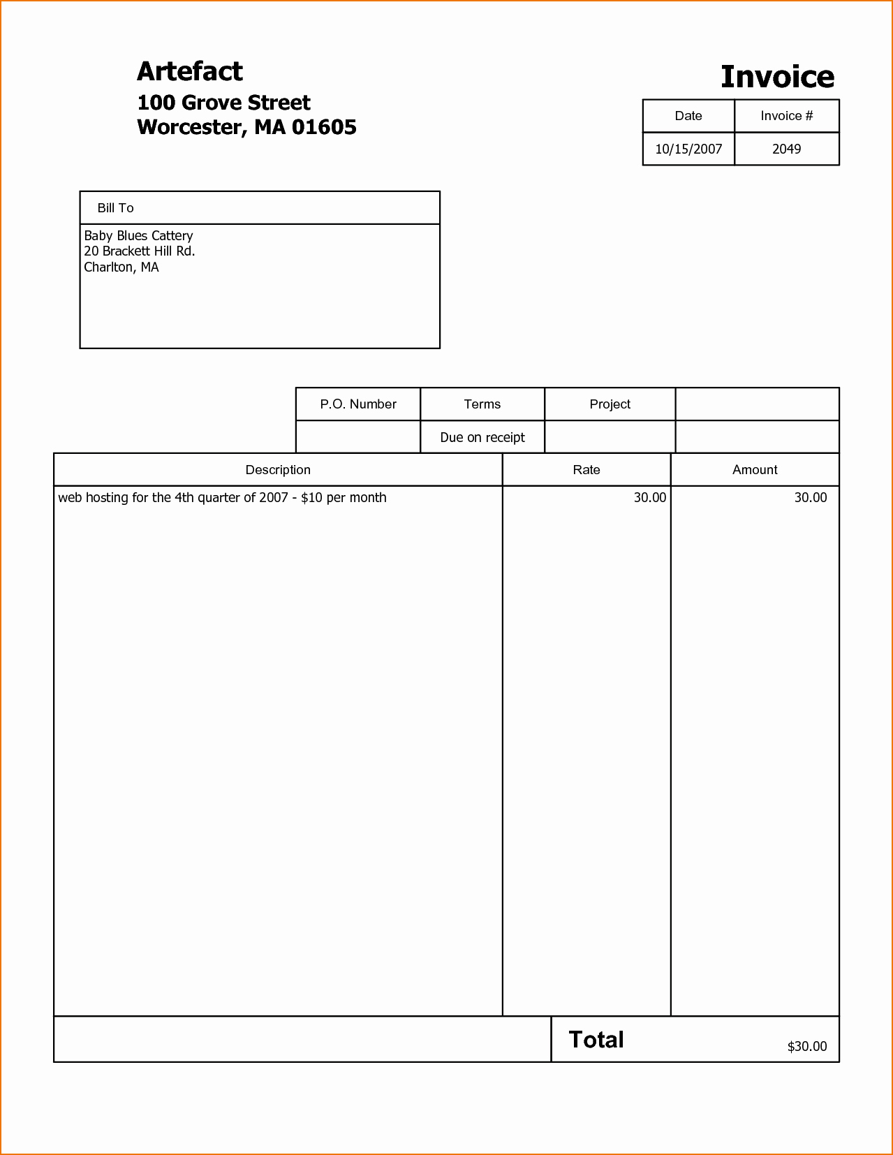 Free Invoice Receipt Template Inspirational 3 Free Invoice Template Pdf
