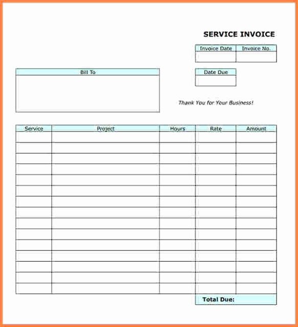 Free Invoice Receipt Template Lovely Downloadable Blank Invoice forms
