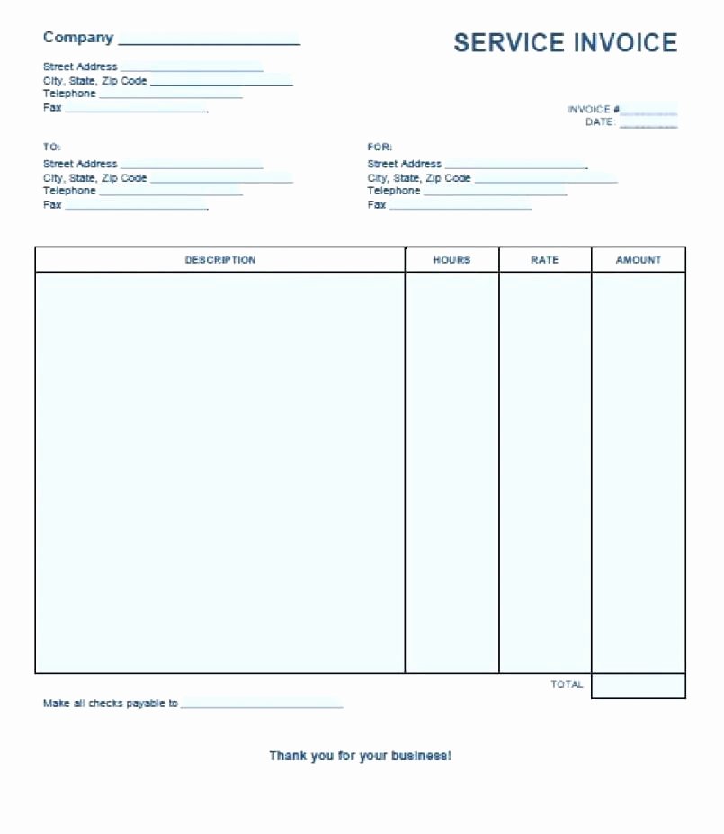 Free Invoice Receipt Template Luxury Blank Receipt Template Word S Rent Microsoft Excel