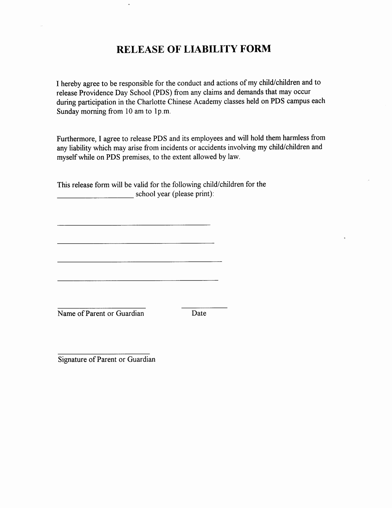 Free Liability Waiver Template Best Of Liability Release form Template In Images Release Of