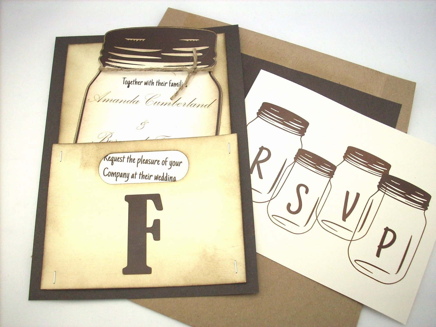 Free Mason Jar Invitation Template Best Of Mason Jar Wedding Invitations Card Ideas — Wedding Academy