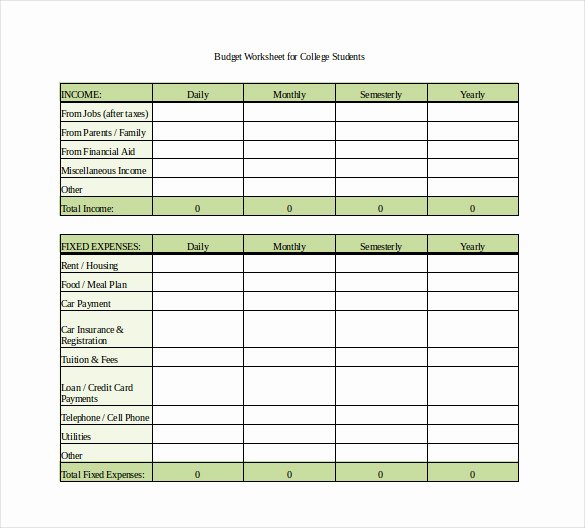 Free Monthly Expenses Template Lovely 12 Sample Monthly Bud Spreadsheet Templates Word