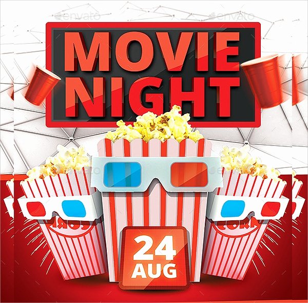 Free Movie Night Flyer Template Awesome 17 Movie Night Flyer Templates