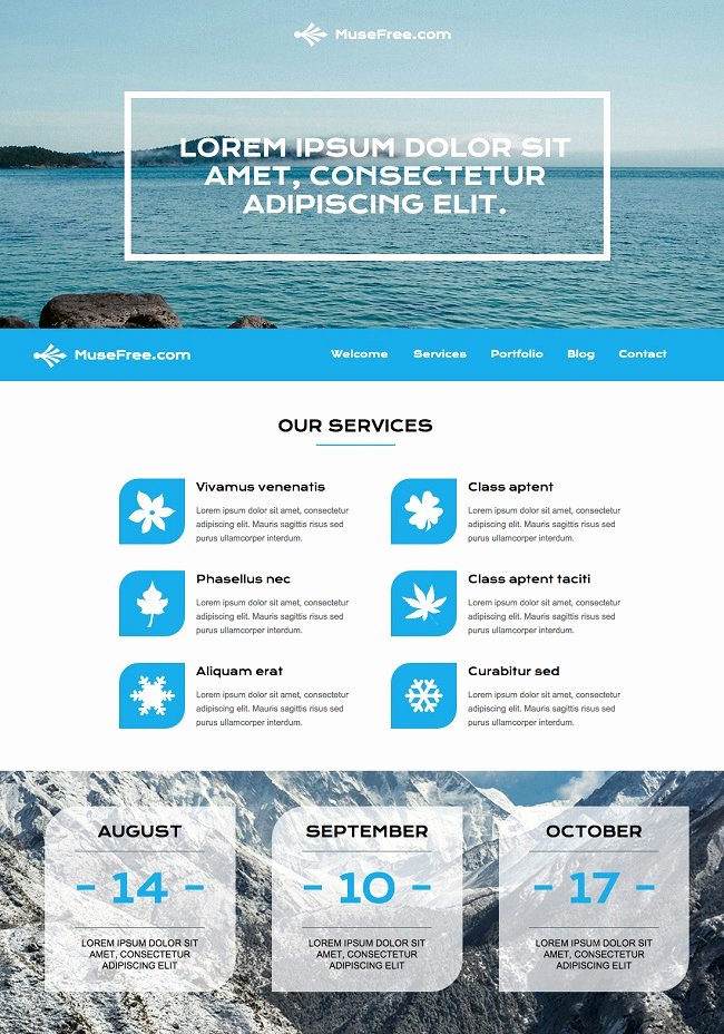 Free Muse Website Template Awesome 45 Best Adobe Muse Templates Free &amp; Premium Download