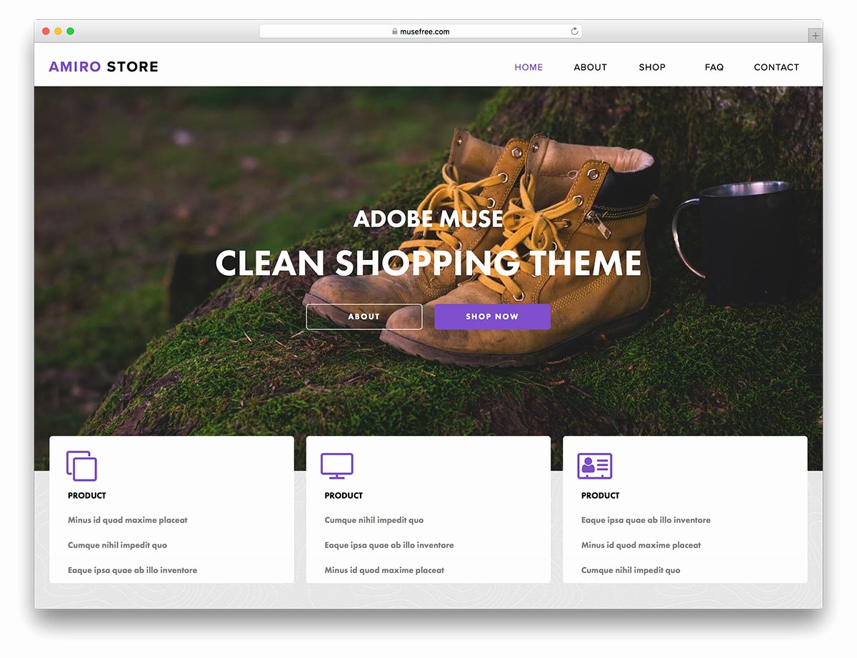 Free Muse Website Template Beautiful 16 Free Adobe Muse Templates &amp; themes 2019 Colorlib