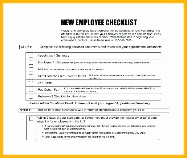 Free New Hire Checklist Template Lovely New Employee Checklist Hr Audit Template Excel