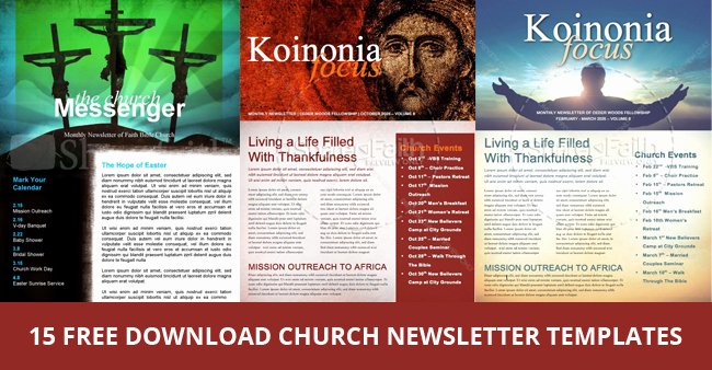 Free Newsletter Template Publisher Beautiful 15 Free Church Newsletter Templates Ms Word Publisher