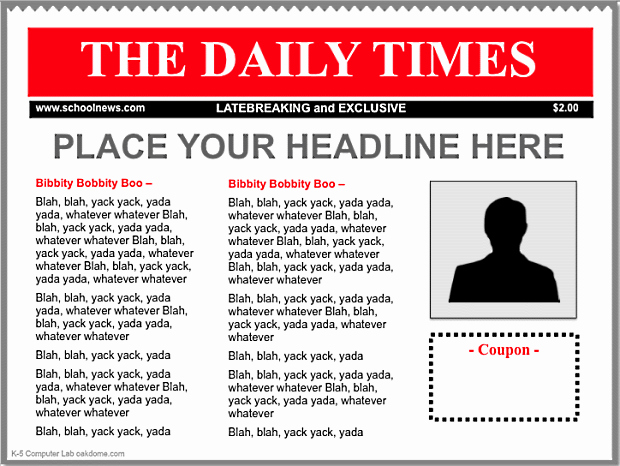 Free Newspaper Template for Students Lovely Ipad Keynote Newspaper Templates