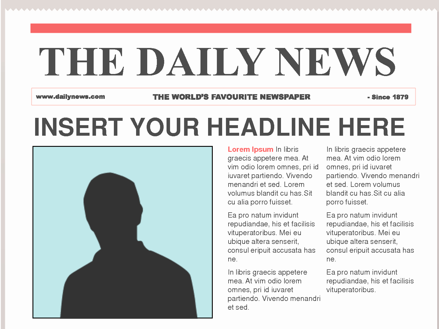 Free Newspaper Template for Students New Free Newspaper Template