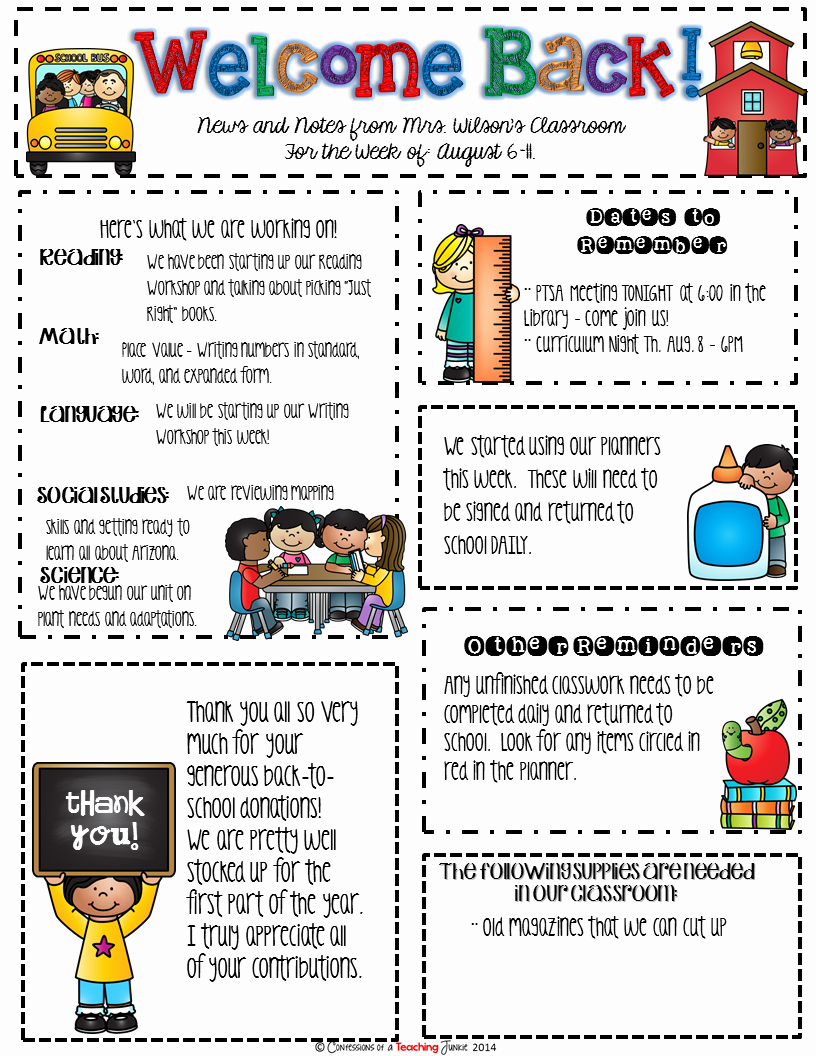 Free October Newsletter Template Unique Seasonal Classroom Newsletter Templates for Busy Teachers