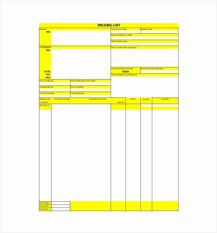 Free Packing List Template Elegant 24 Packing List Templates Pdf Doc Excel