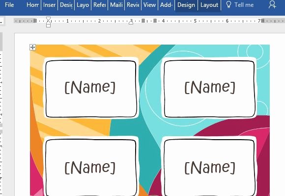 Free Printable Name Badge Template Unique Printable Name Badge Template for Word