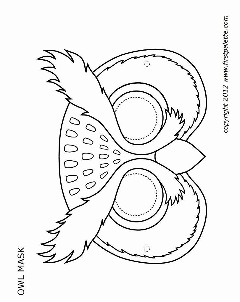 Free Printable Owl Template Beautiful Printable Owl Mask