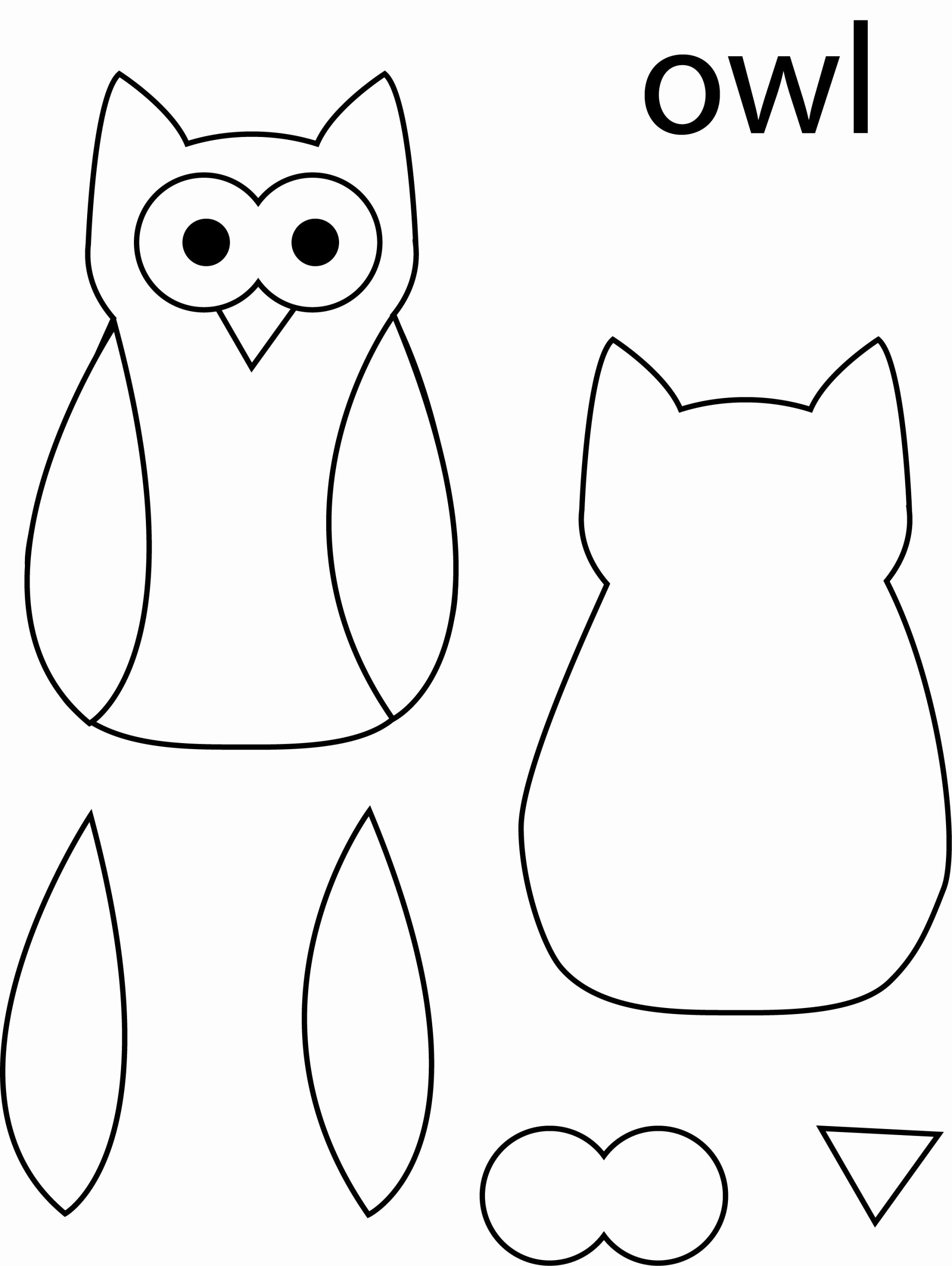 Free Printable Owl Template Beautiful Printable Owl Template for Kids