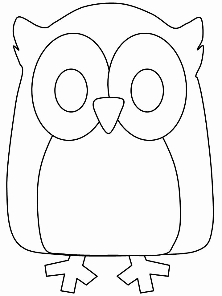 Free Printable Owl Template New Cute Owl Coloring Pages Coloring Home