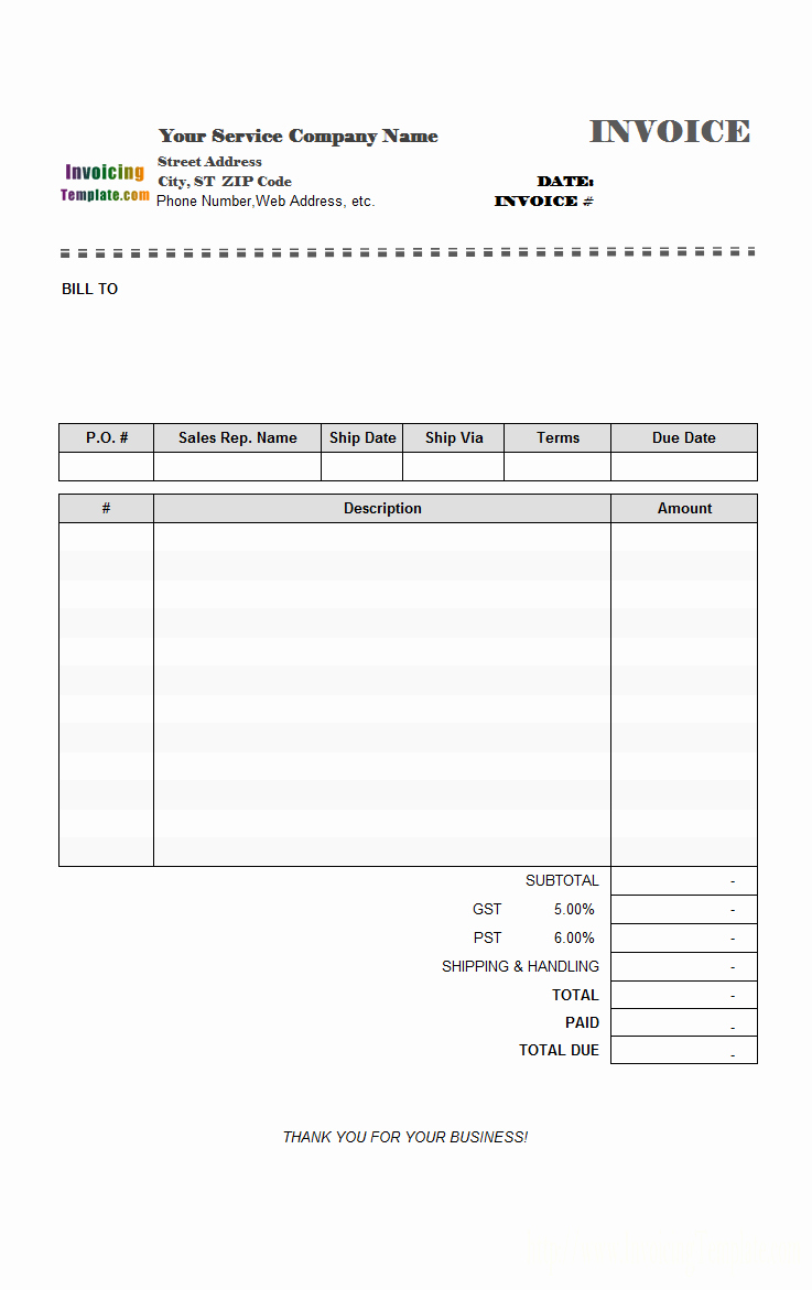 Free Printable Service Invoice Template Luxury Blank Invoice Templates 20 Results Found