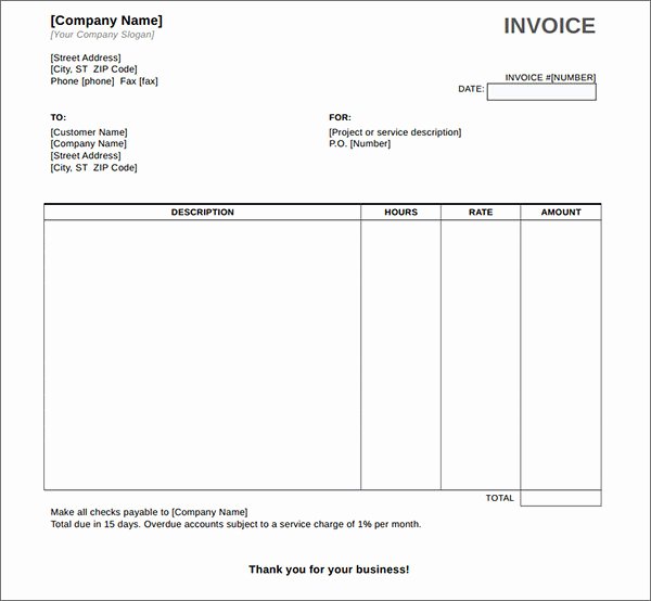 Free Printable Service Invoice Template Luxury Service Invoice 28 Download Documents In Pdf Word