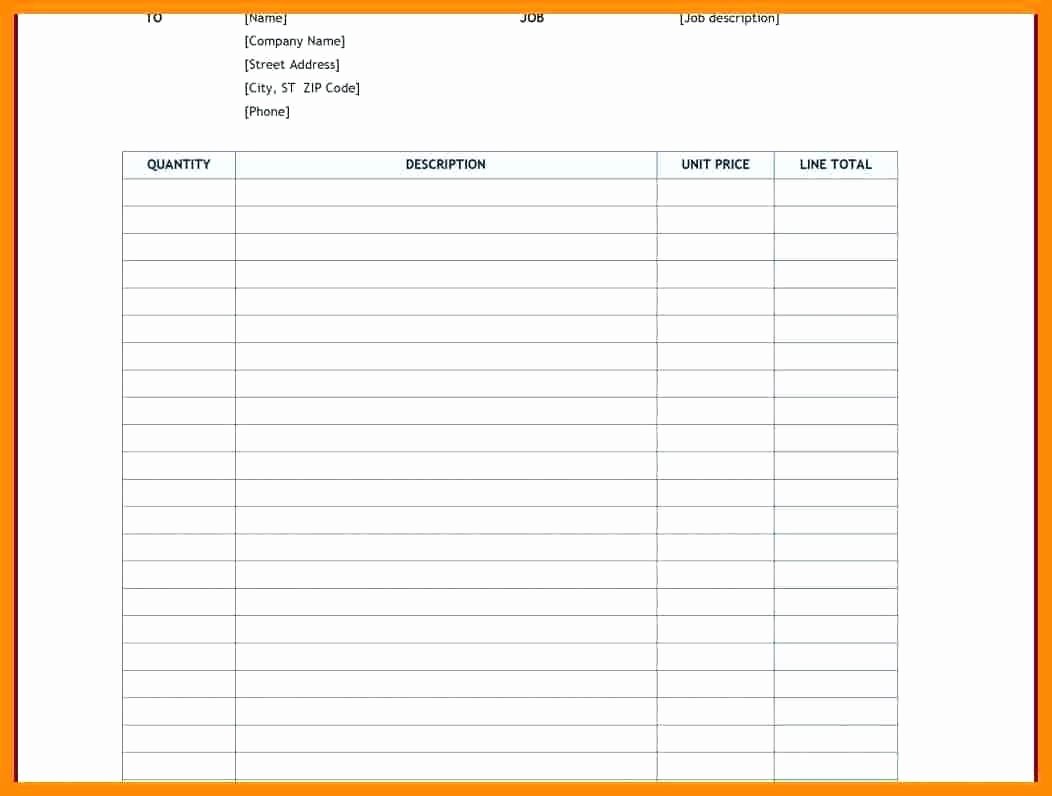 Free Printable Work order Template Inspirational Template Work order Template Excel