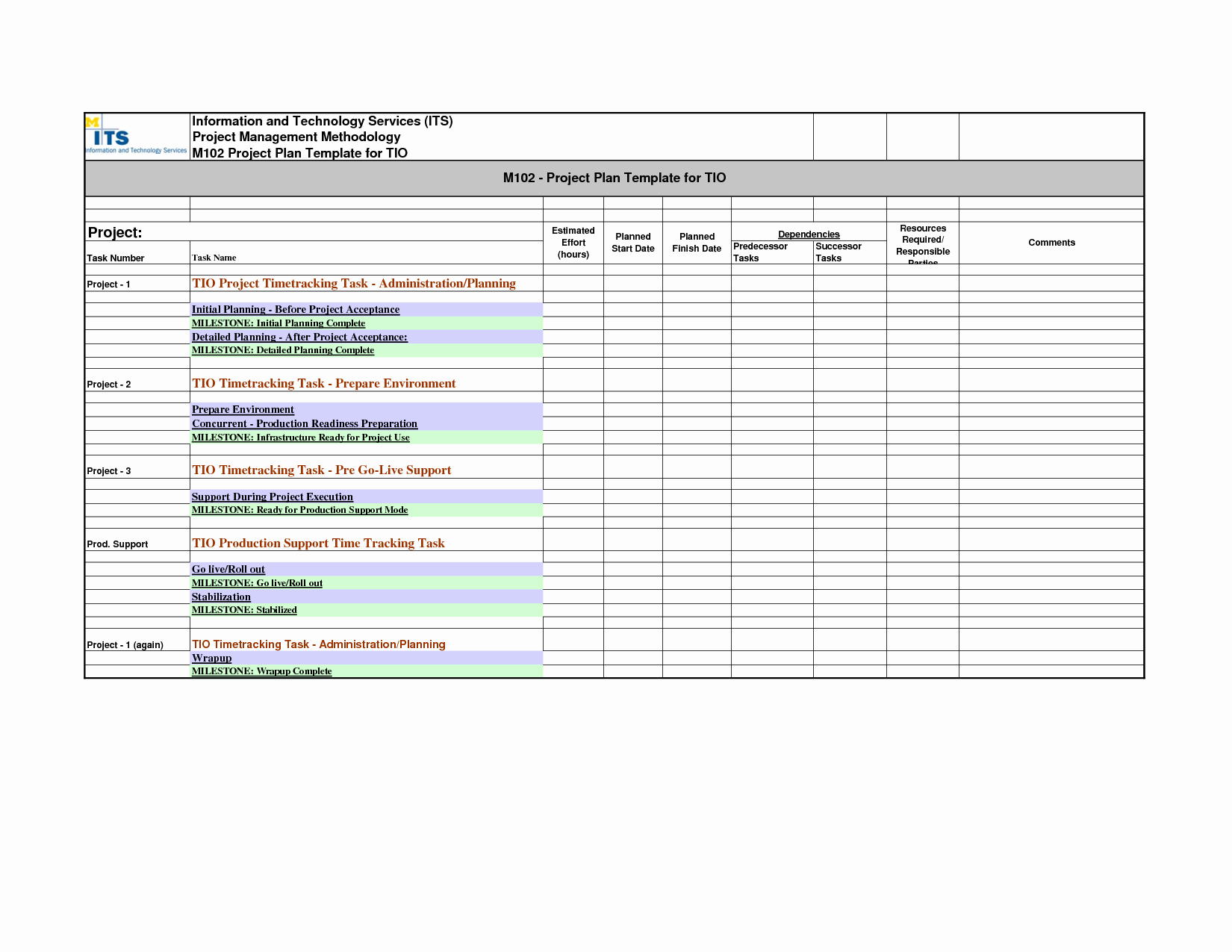 Free Project Schedule Template Fresh Schedule Plan Template