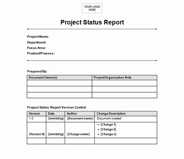 Free Project Status Report Template Lovely Microsoft Word Templates Free Project Status Report Template